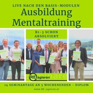 Live Ausbildung Mentaltraining Eugendorf RE-agieren Trainermodule